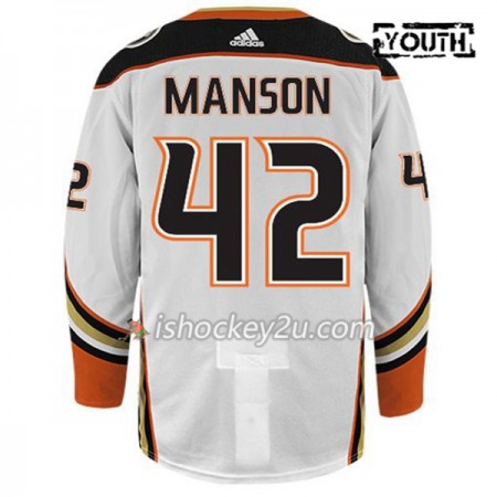 Børn NHL Anaheim Ducks Trøje JOSH MANSON 42 Adidas Hvid Authentic